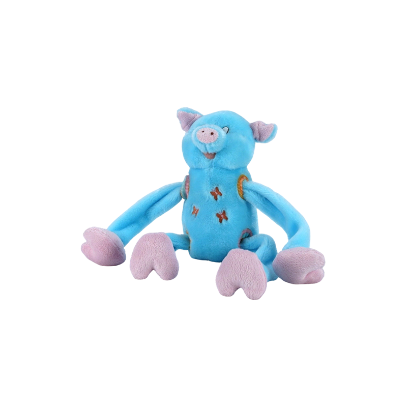 STA0876-1 Shaking Farm Five-Style Plush Toys – Cow, Frog, Duck, Dog, Pig