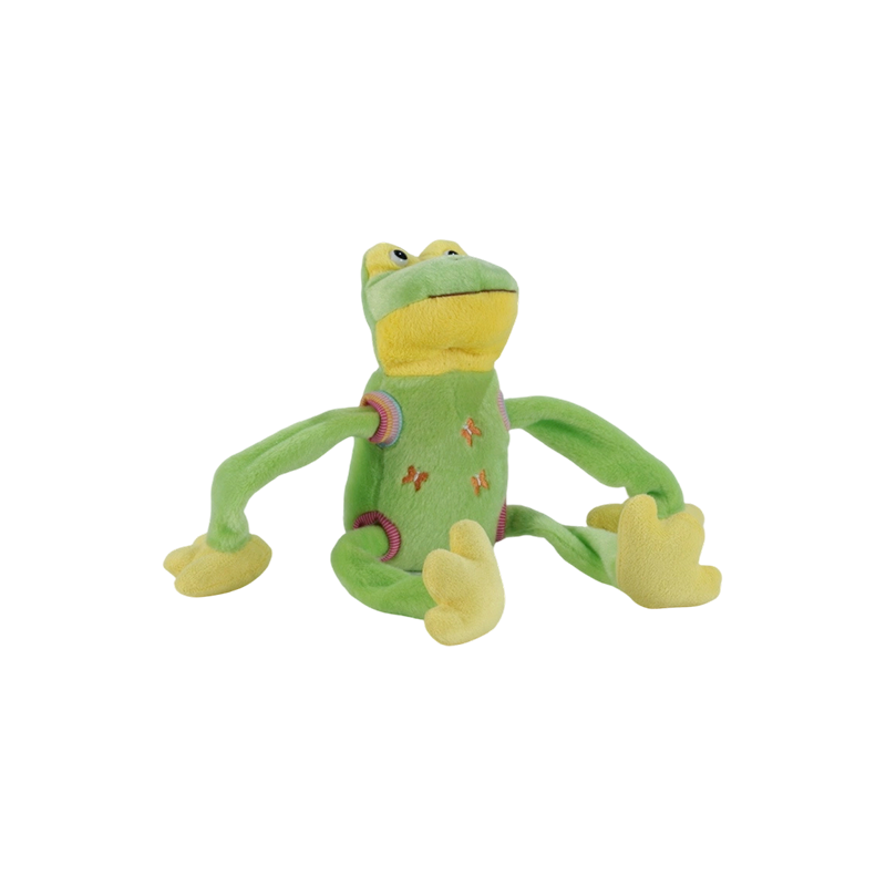 STA0876-1 Shaking Farm Five-Style Plush Toys – Cow, Frog, Duck, Dog, Pig