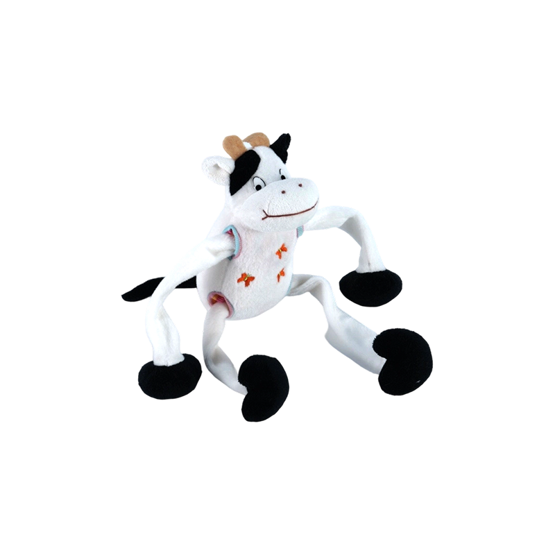 STA0876-1 Shaking Farm Five-Style Plush Toys – Cow, Frog, Duck, Dog, Pig