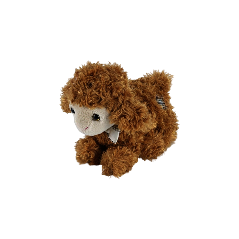 STA01341 Three-Color Lying-Pose Lamb Plush Toy