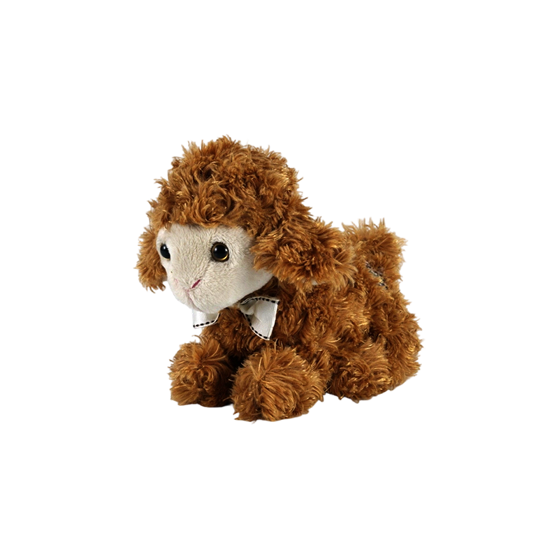 STA01341 Three-Color Lying-Pose Lamb Plush Toy