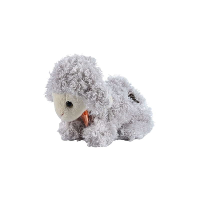 STA01341 Three-Color Lying-Pose Lamb Plush Toy