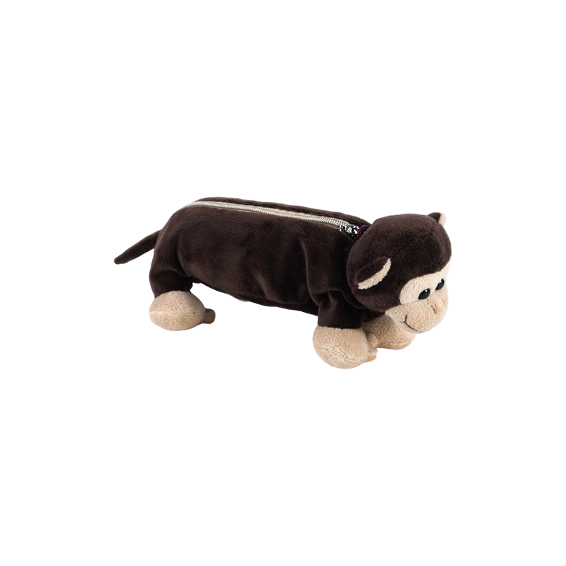 STA0986 Animal Plush Pencil Case Collection –  Frog/Monkey/Lion/Elephant/Pig