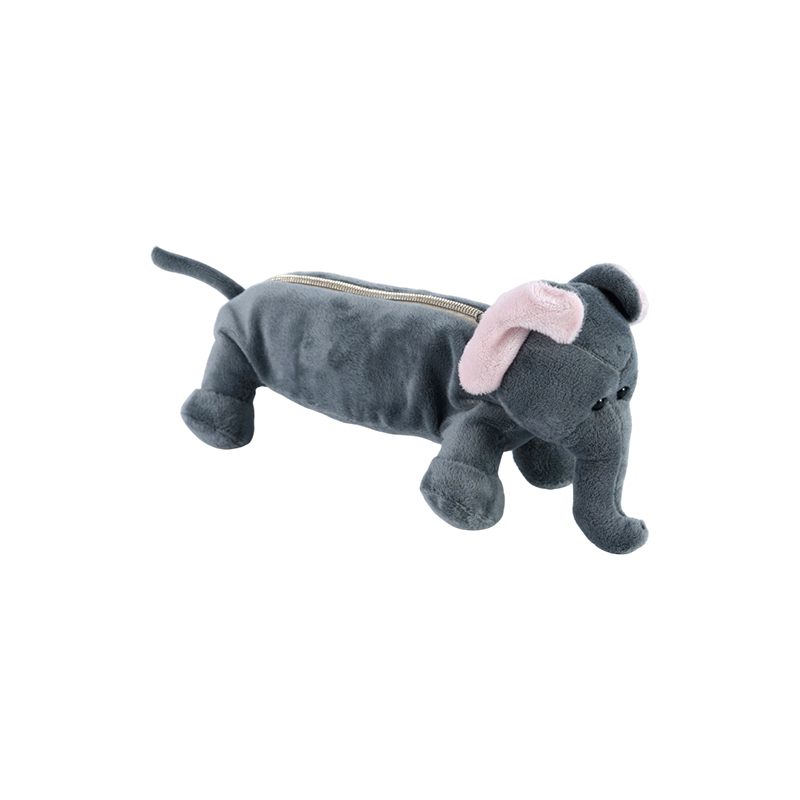 STA0986 Animal Plush Pencil Case Collection –  Frog/Monkey/Lion/Elephant/Pig