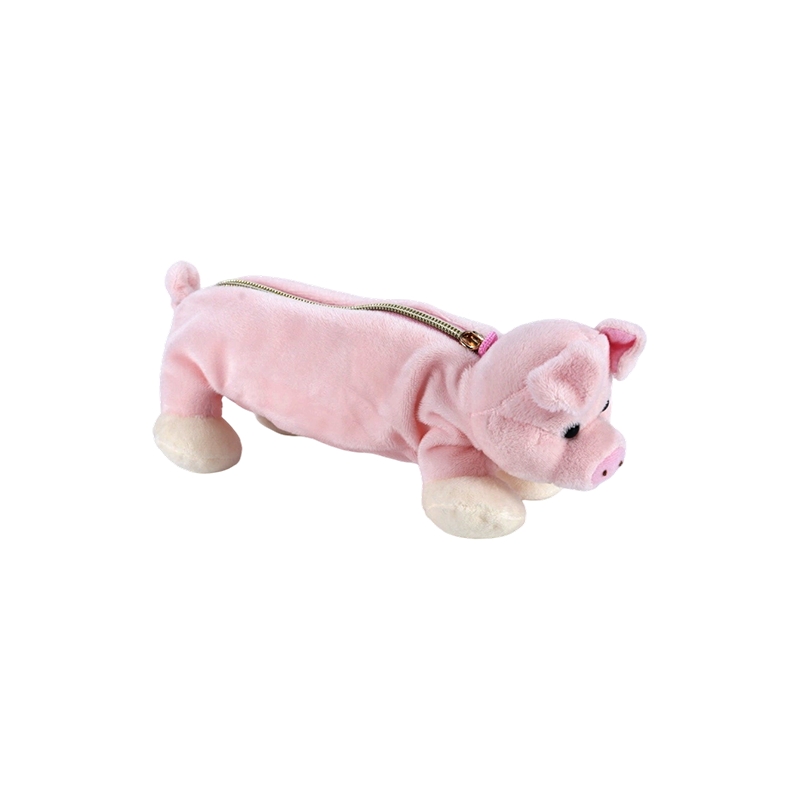 STA0986 Animal Plush Pencil Case Collection –  Frog/Monkey/Lion/Elephant/Pig