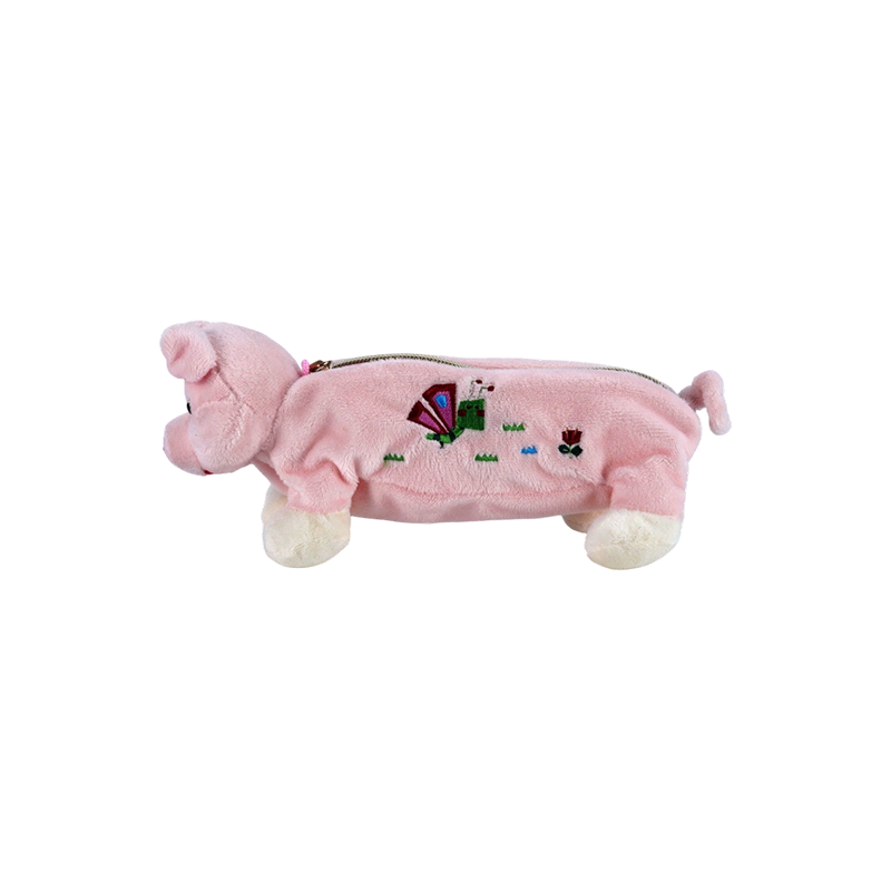 STA0986 Animal Plush Pencil Case Collection –  Frog/Monkey/Lion/Elephant/Pig