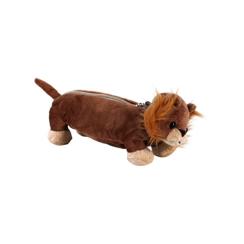 STA0986 Animal Plush Pencil Case Collection –  Frog/Monkey/Lion/Elephant/Pig