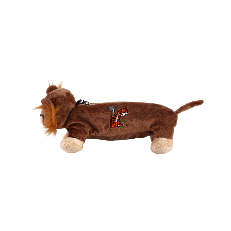 STA0986 Animal Plush Pencil Case Collection –  Frog/Monkey/Lion/Elephant/Pig