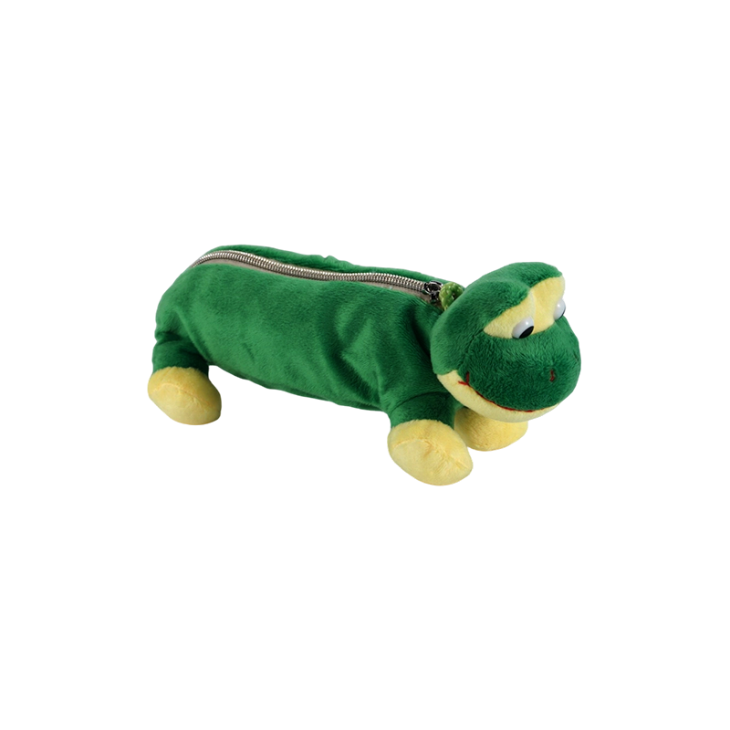 STA0986 Animal Plush Pencil Case Collection –  Frog/Monkey/Lion/Elephant/Pig