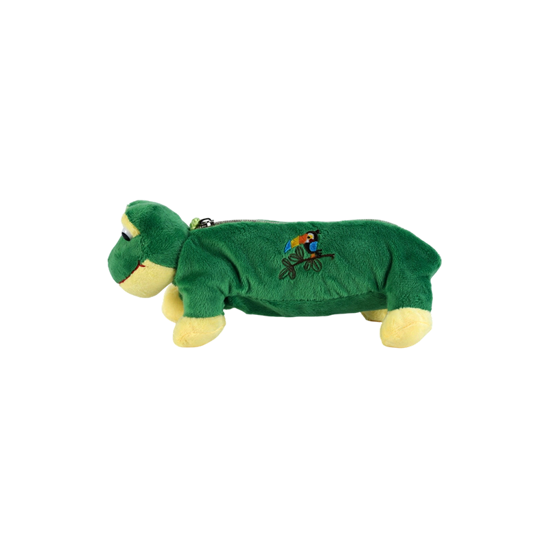 STA0986 Animal Plush Pencil Case Collection –  Frog/Monkey/Lion/Elephant/Pig
