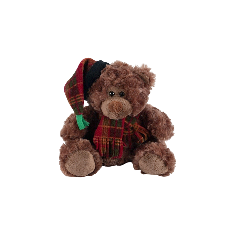 STA01314 Christmas Forest Animal Plush Toy Collection — Lion / Elephant / Panda / Brown Bear
