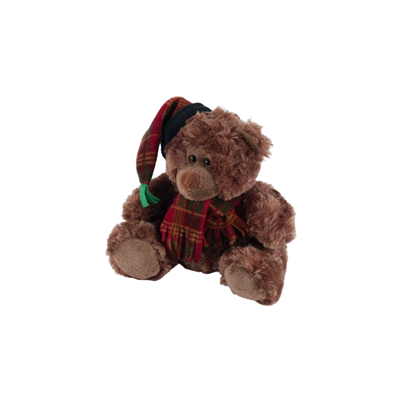 STA01314 Christmas Forest Animal Plush Toy Collection — Lion / Elephant / Panda / Brown Bear