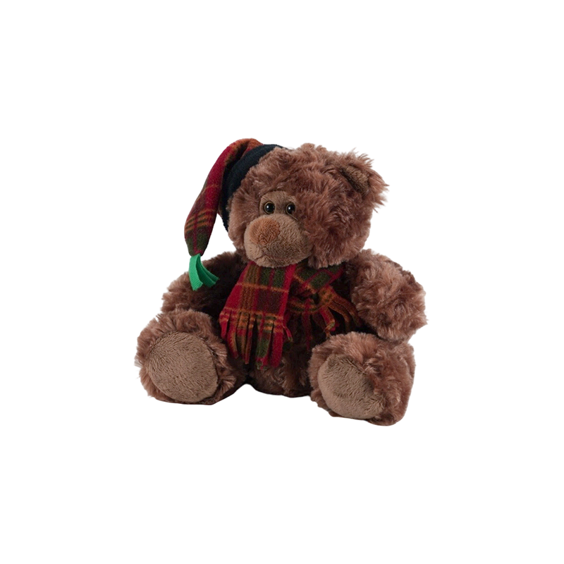 STA01314 Christmas Forest Animal Plush Toy Collection — Lion / Elephant / Panda / Brown Bear