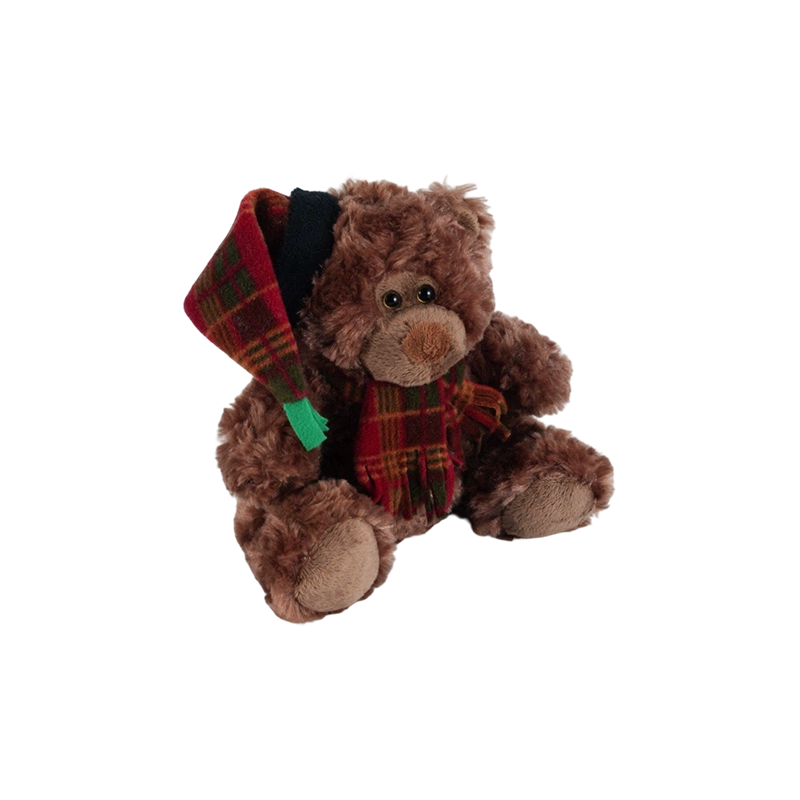 STA01314 Christmas Forest Animal Plush Toy Collection — Lion / Elephant / Panda / Brown Bear