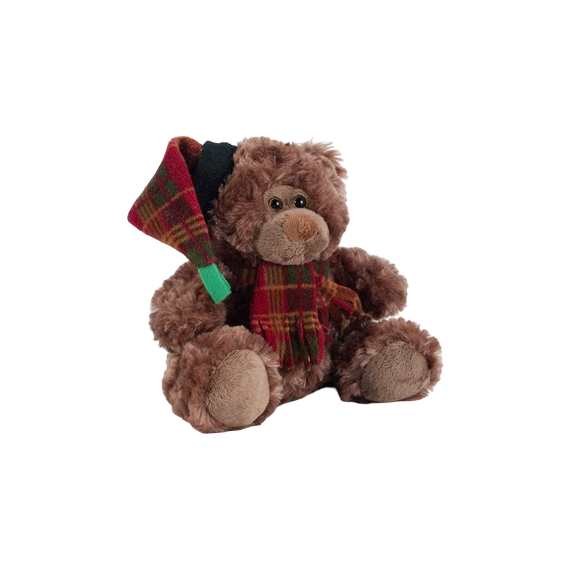 STA01314 Christmas Forest Animal Plush Toy Collection — Lion / Elephant / Panda / Brown Bear