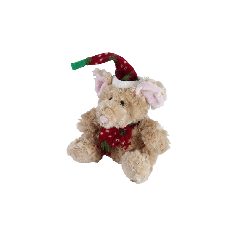STA01314 Christmas Forest Animal Plush Toy Collection — Lion / Elephant / Panda / Brown Bear