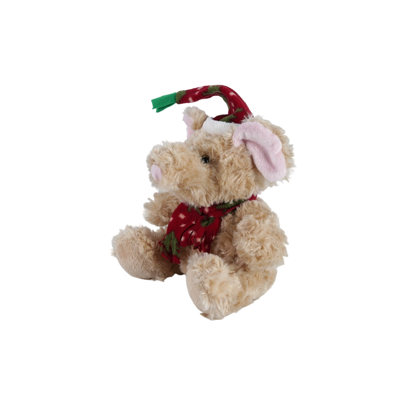 STA01314 Christmas Forest Animal Plush Toy Collection — Lion / Elephant / Panda / Brown Bear