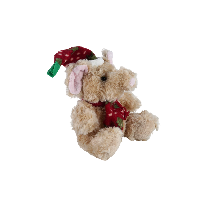 STA01314 Christmas Forest Animal Plush Toy Collection — Lion / Elephant / Panda / Brown Bear