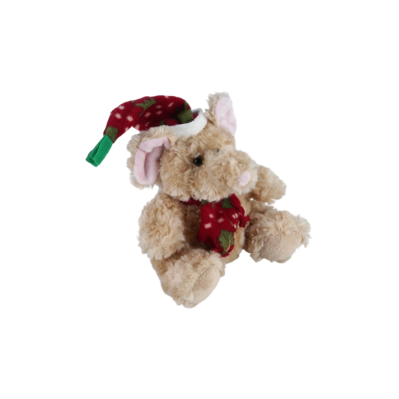 STA01314 Christmas Forest Animal Plush Toy Collection — Lion / Elephant / Panda / Brown Bear