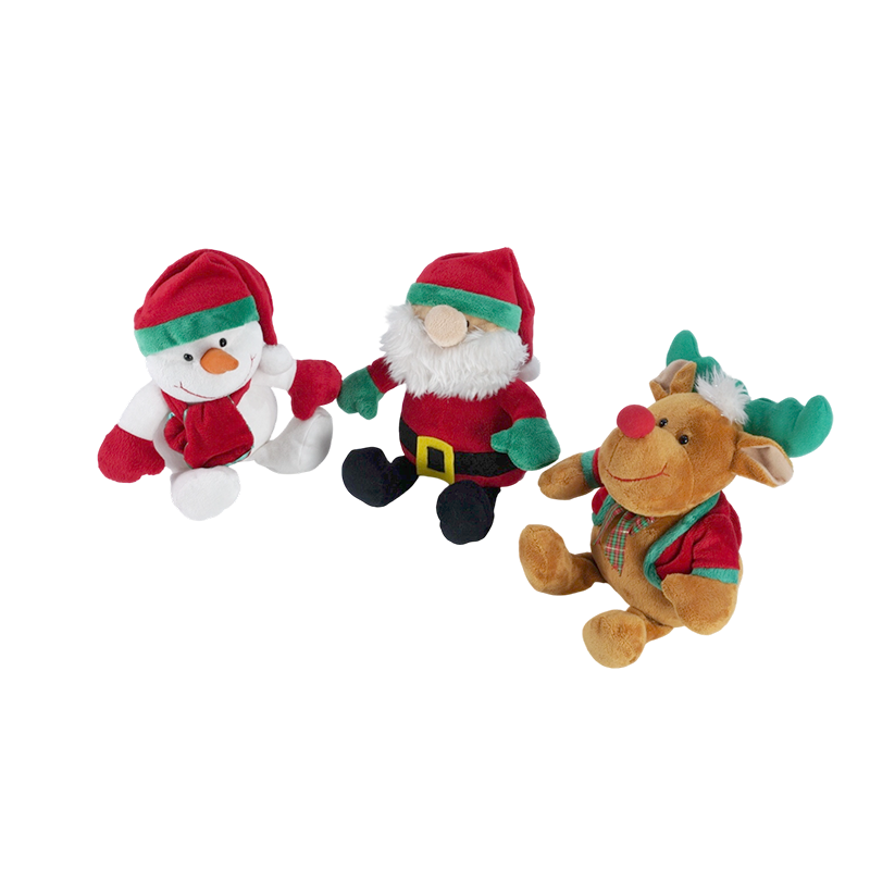 STA01177-1 Medium Classic Christmas Plush Toy Trio