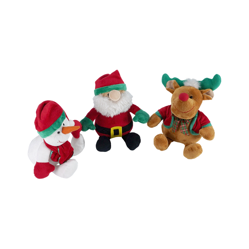 STA01177-1 Medium Classic Christmas Plush Toy Trio