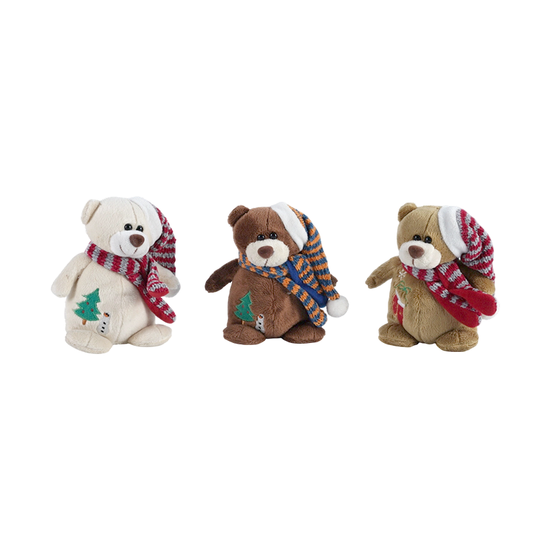 STA01134 Christmas Bear Plush Toy Collection(5.5