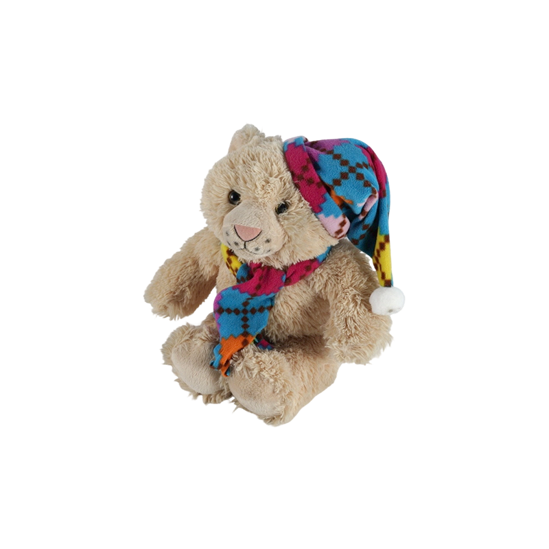 STA01366 Colorful Scarf Series Plush Toys – Monkey, Tiger, Bear