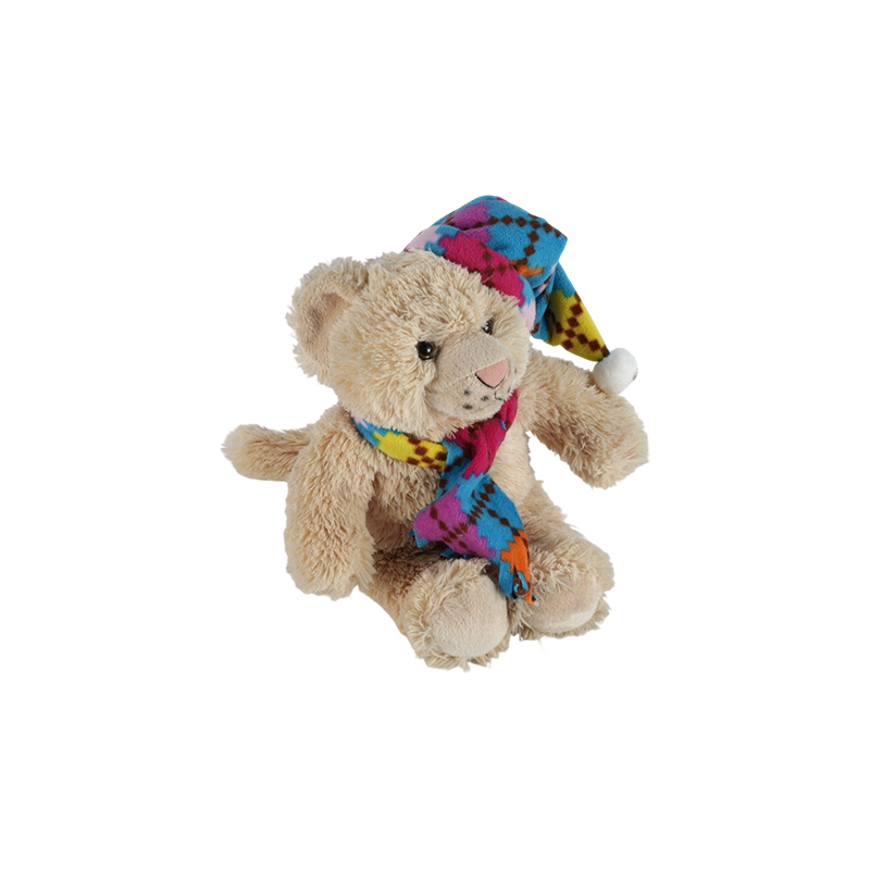 STA01366 Colorful Scarf Series Plush Toys – Monkey, Tiger, Bear