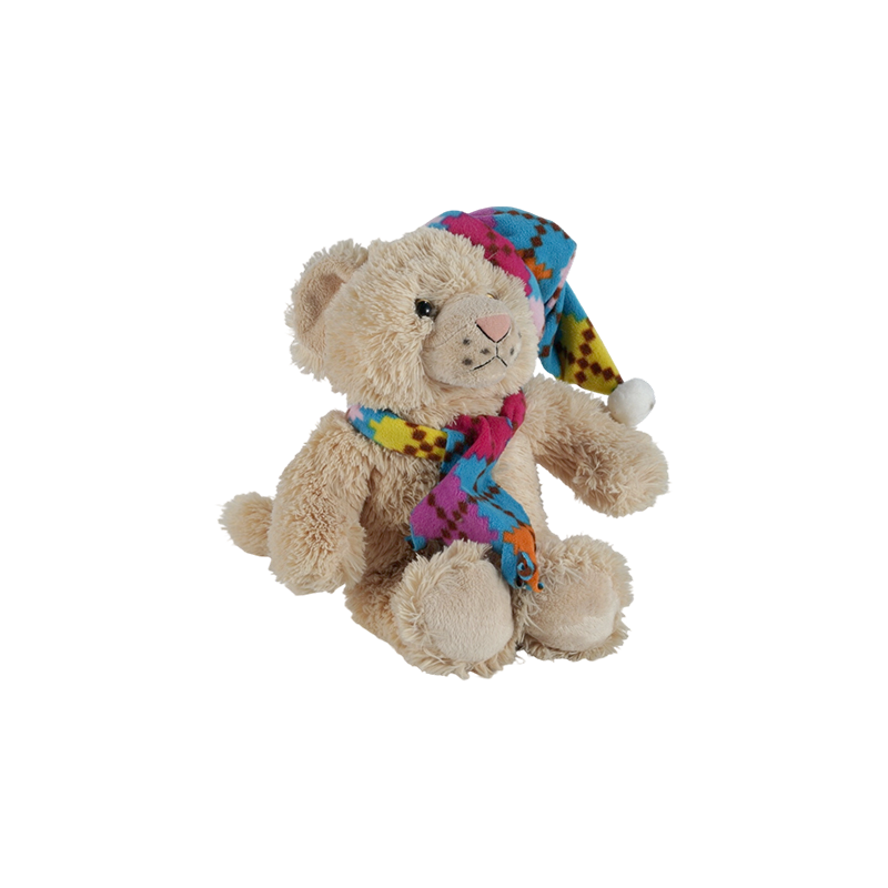 STA01366 Colorful Scarf Series Plush Toys – Monkey, Tiger, Bear