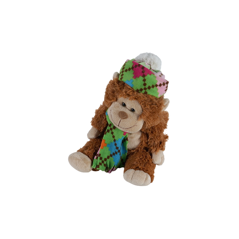 STA01366 Colorful Scarf Series Plush Toys – Monkey, Tiger, Bear