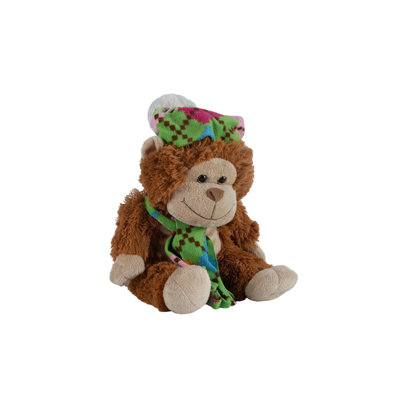 STA01366 Colorful Scarf Series Plush Toys – Monkey, Tiger, Bear