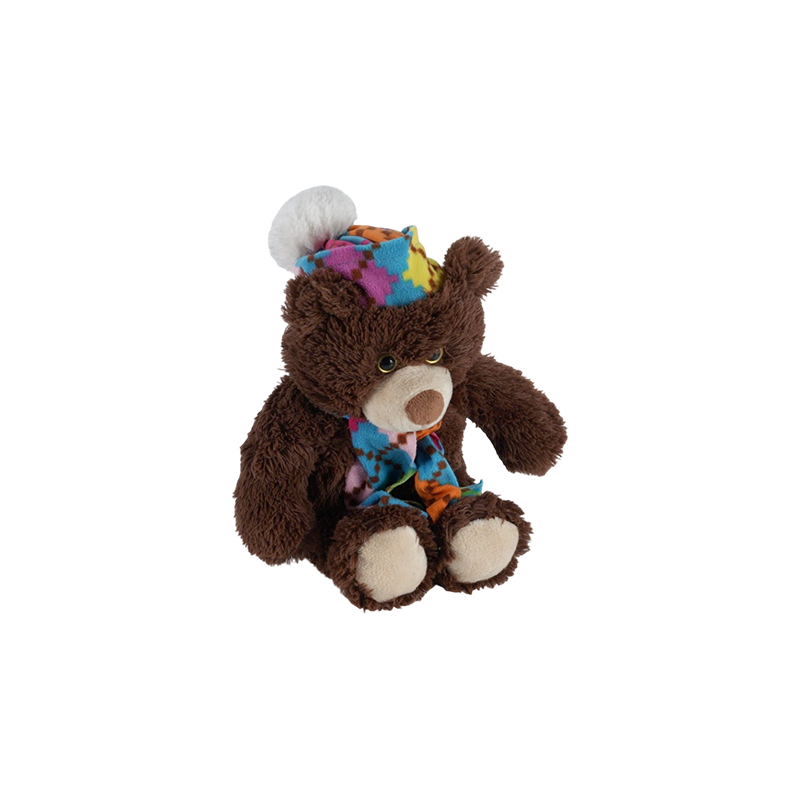 STA01366 Colorful Scarf Series Plush Toys – Monkey, Tiger, Bear