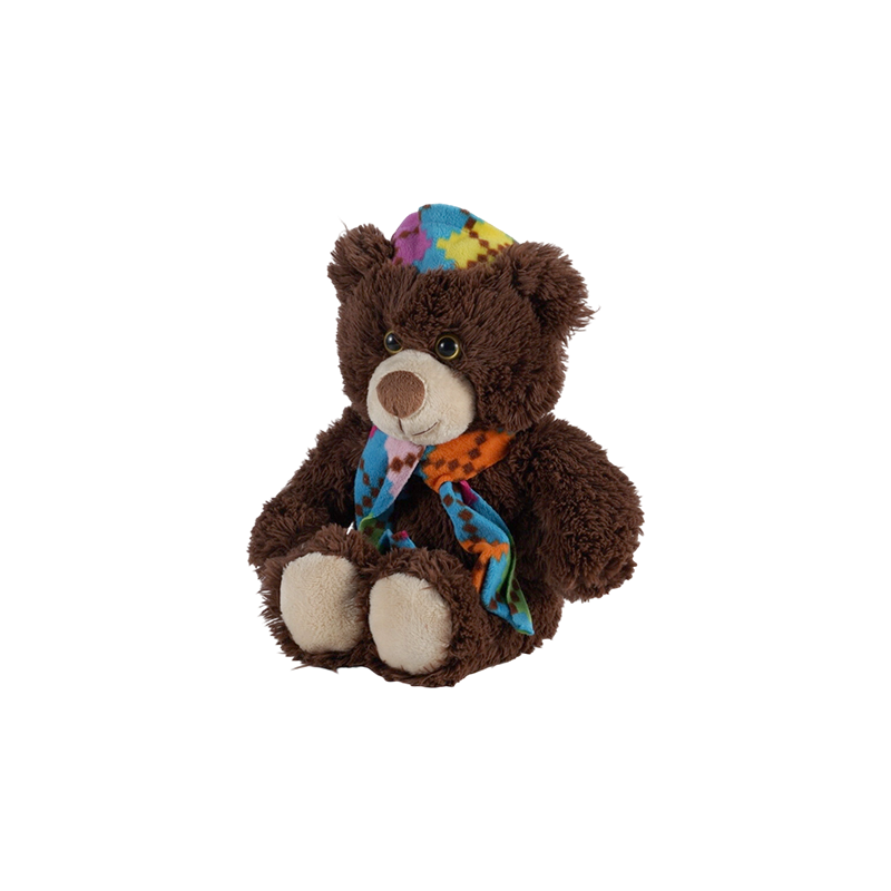 STA01366 Colorful Scarf Series Plush Toys – Monkey, Tiger, Bear