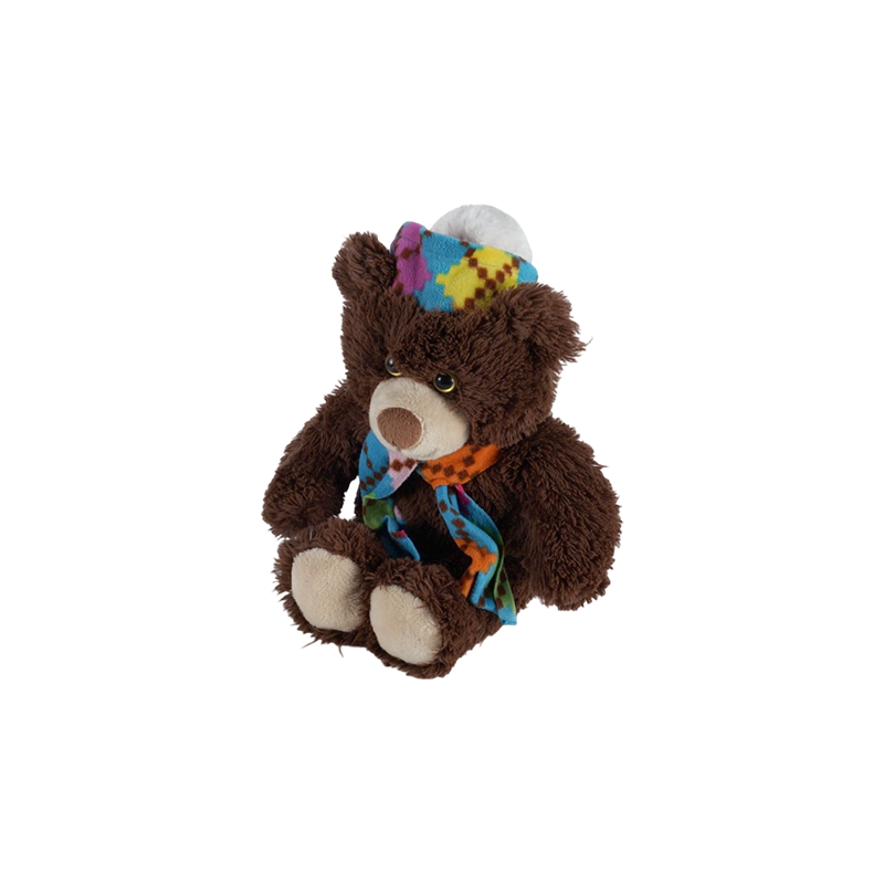 STA01366 Colorful Scarf Series Plush Toys – Monkey, Tiger, Bear