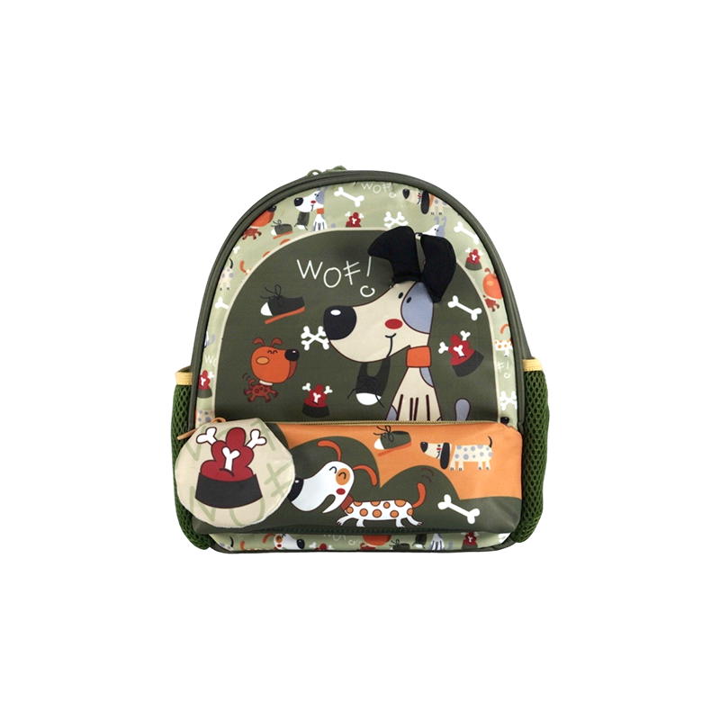 Oxford Fabric Fifi Dog Print Kids Backpack