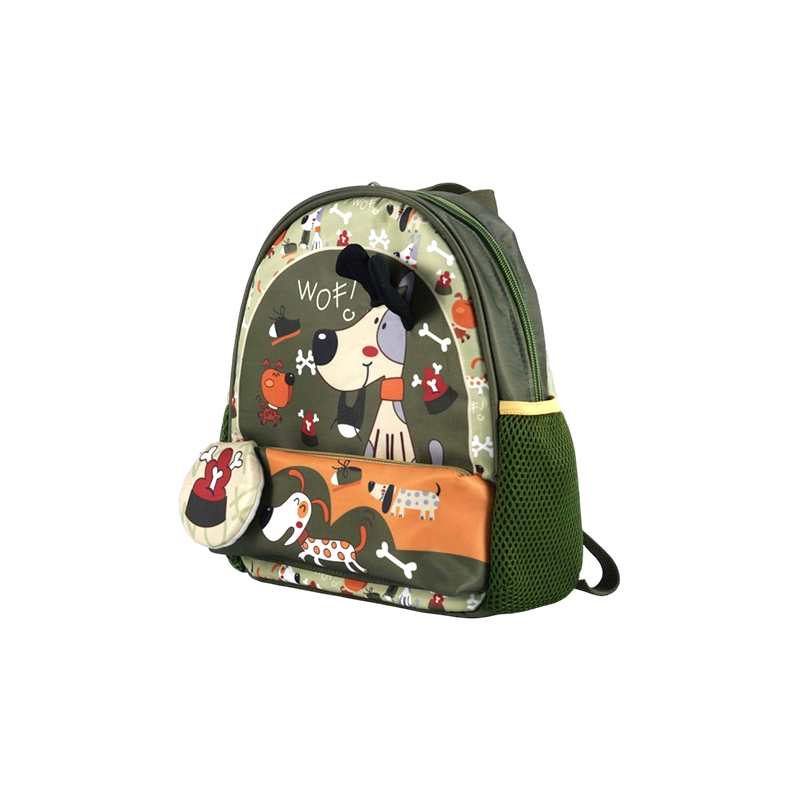 Oxford Fabric Fifi Dog Print Kids Backpack