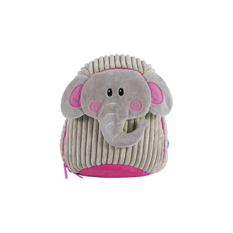 Fine-wale Corduroy Elephant-Shaped Kids Backpack for Boys