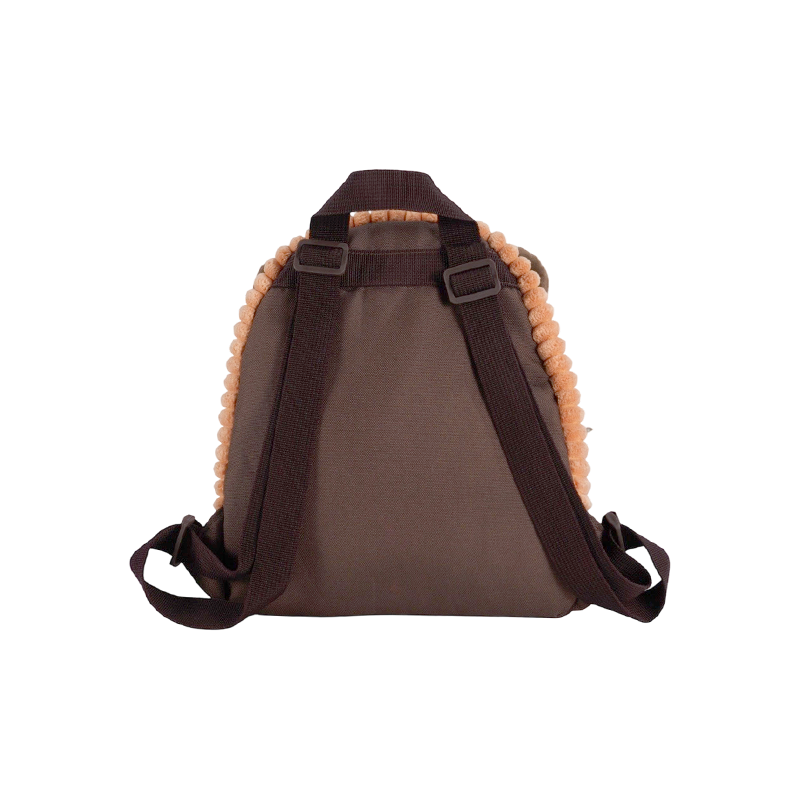 Fine-wale Corduroy Tiger Shaped Kids Backpack for Boys