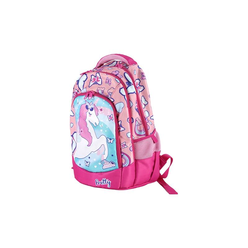 Oxford Fabric Unicorn Print Ergonomic Kids Backpack
