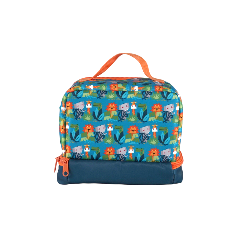 Oxford Fabric Lion Print Kids Lunch Box Bag