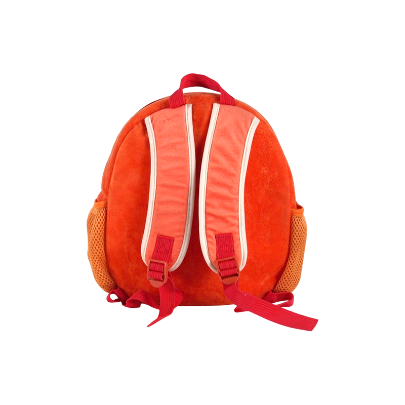 Monkey pattern Plush Fabric Kids Backpack (Super Soft)