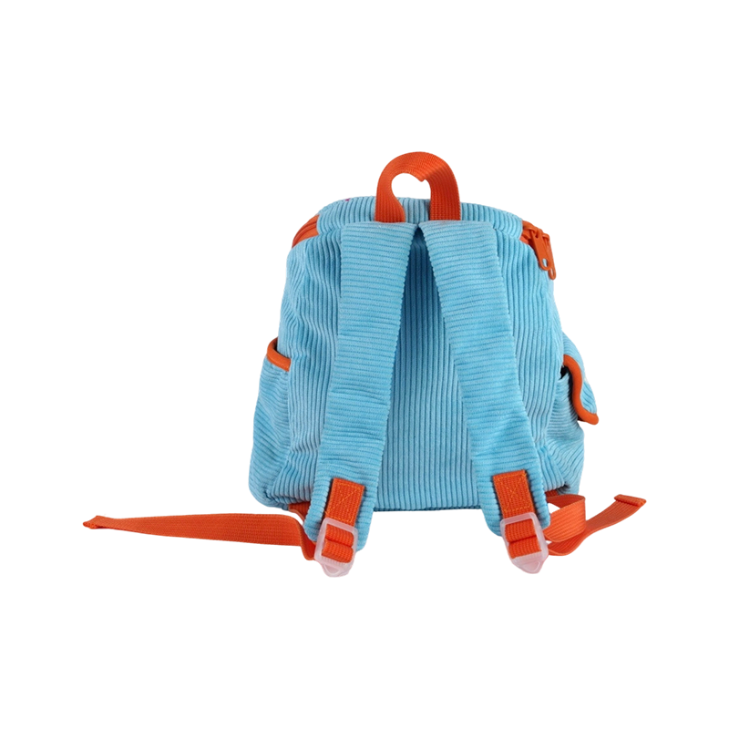 Corduroy Little Bird Print Kids Backpack