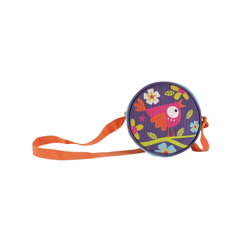 Bird Print Round Kids Crossbody Bag